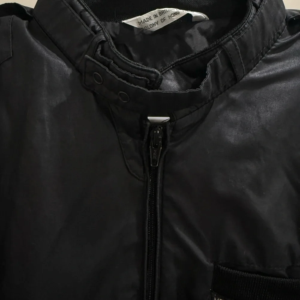 Original 80’s Vintage Members Only Black Cafe Racer Rainbow Europe Craft. Medium - Picture 10 of 14